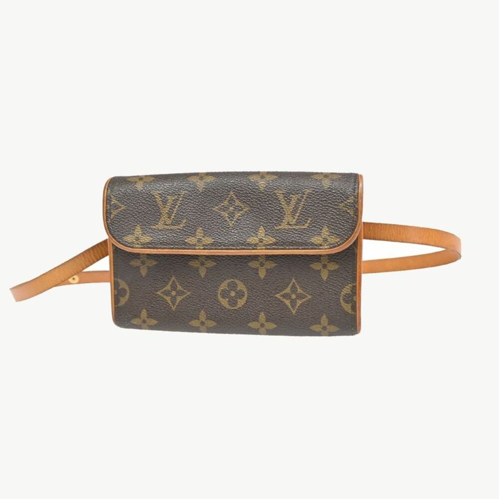 Louis Vuitton Florentine Waist Monogram Canvas Brown Canvas Handbag